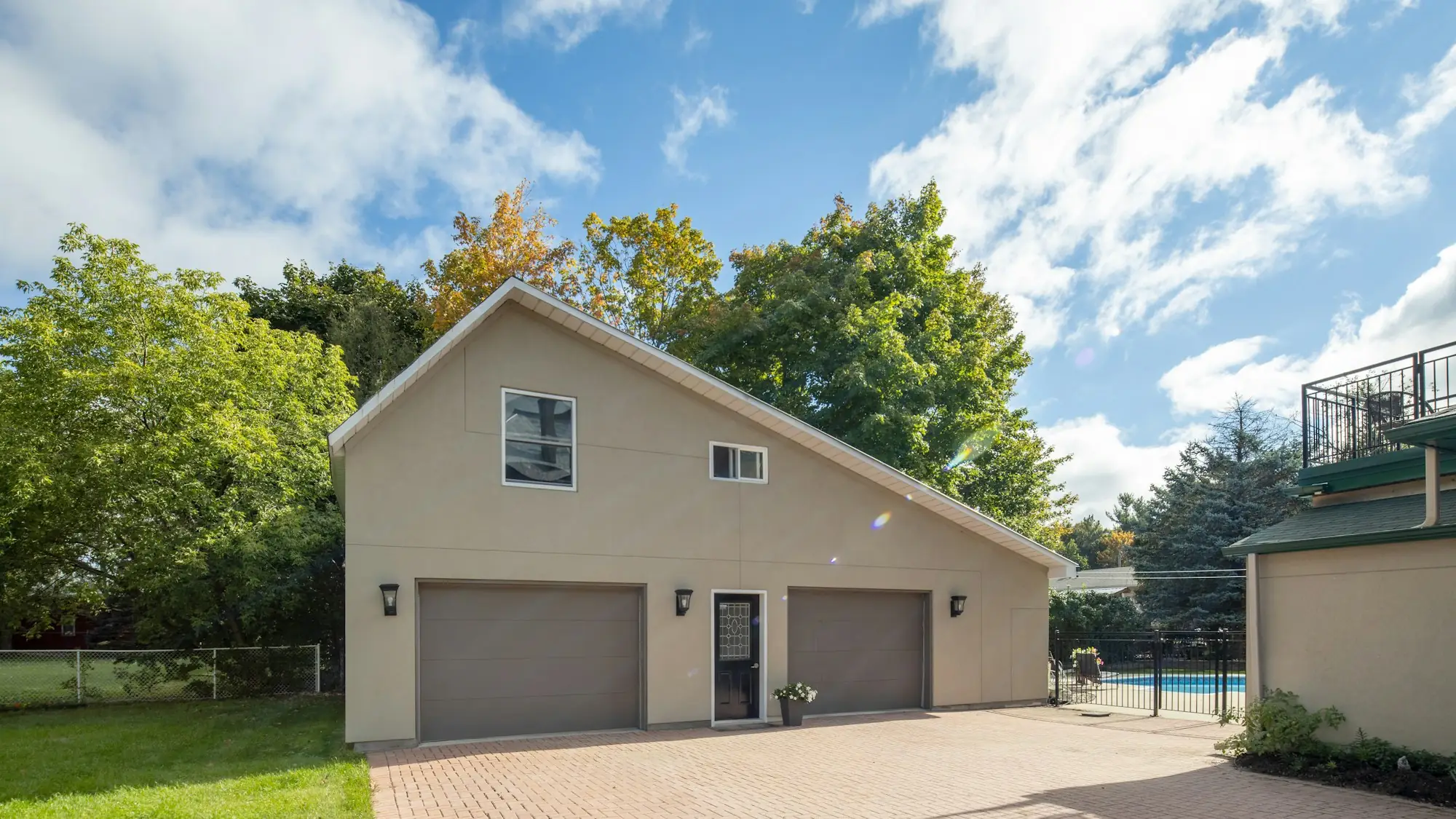 Home with an attached garage ready to convert (placeholder photo)